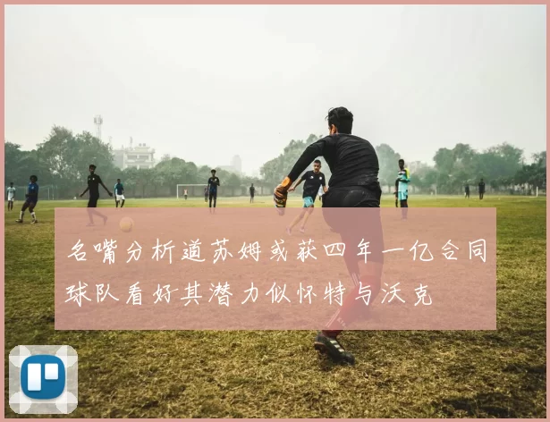 名嘴分析道苏姆或获四年一亿合同球队看好其潜力似怀特与沃克